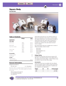 Square Body Fuses