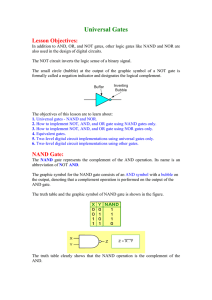 Universal Gates: NAND and NOR