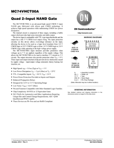 MC74VHCT00A - Quad 2-Input NAND Gate