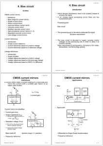 II – Bias circuit II. Bias circuit