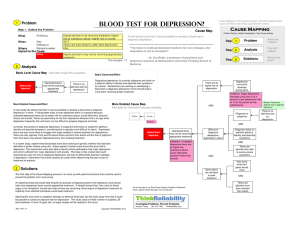 BLOOD tESt FOR DEPRESSiON?