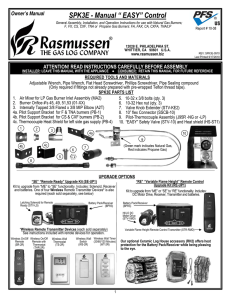 SPK3E - Manual “ EASY” Control