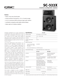 QSC SC-322X(Cinema Loudspeaker System)