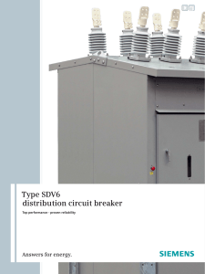 Type SDV6 distribution circuit breaker