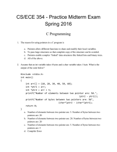 CS/ECE 354 Practice Midterm Exam Spring 2016