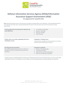 Defense Information Services Agency (DISA)