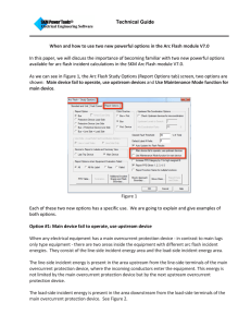 Two New Powerful Arc Flash Options in PTW V7.0