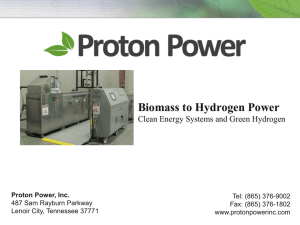 Cellulosic Biomass to Hydrogen Power