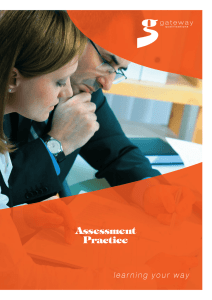 Assessment Practice - Gateway Qualifications