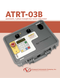 automatic, 3-phase transformer turns ratio tester