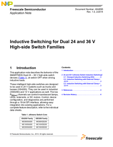 AN4858, Inductive Switching for Dual 24 and 36 V High