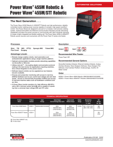 Power Wave 455M/STT - the Rapid Welding Website