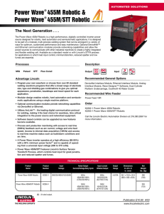 Power Wave 455M Robotic and Power Wave 455M/STT Robotic