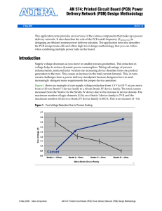 AN 574: Printed Circuit Board (PCB) Power Delivery Network