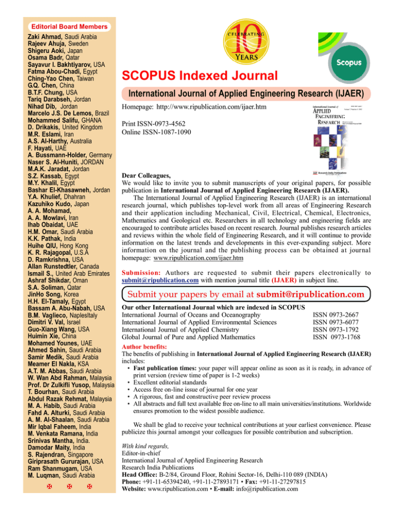 List Of Scopus Indexed Journals List of journal in isi web of science