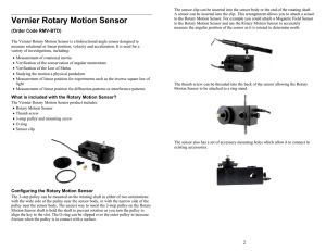 Vernier Rotary Motion Sensor