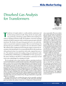 Dissolved Gas Analysis for Transformers