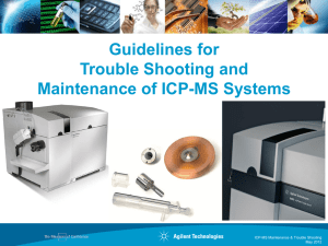 Guidelines for Trouble Shooting and Maintenance of ICP
