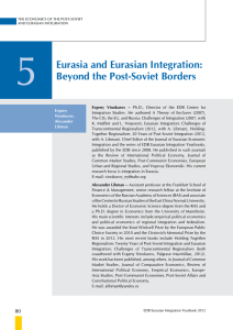 Eurasia and Eurasian Integration: Beyond the post