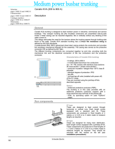 Canalis KVA (200 to 800 A) Description General Run components