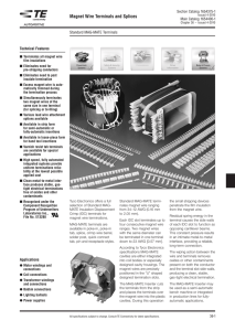 Magnet Wire Terminals and Splices