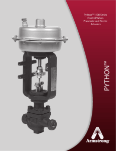 Python™ 1100 Series Control Valves