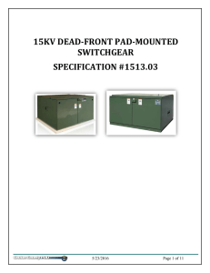 1513.03 PM Deadfront Switch Cabinets