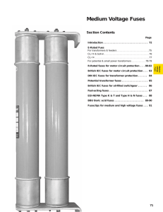 Medium Voltage Fuses