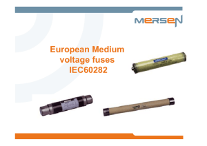 European Medium voltage fuses IEC60282