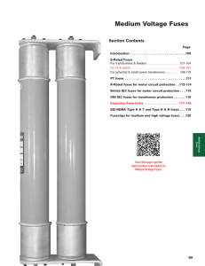 Medium Voltage Fuses Catalog