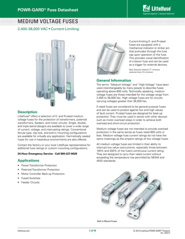 MEDIUM VOLTAGE FUSES