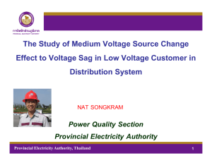 The Study of Medium Voltage Source Change Effect to