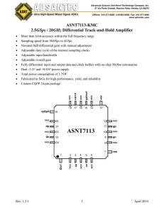 ASNT1012 Reconfigurable MUX CMU