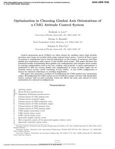 Optimization in Choosing Gimbal Axis Orientations of a CMG
