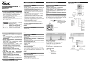 Installation and Maintenance Manual 3-points preset counter