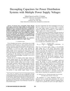 Decoupling Capacitors for Power Distribution Systems with Multiple