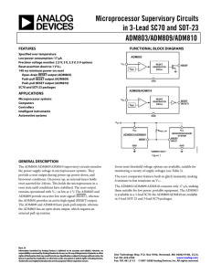 ADM803/ADM809/ADM810 Microprocessor Supervisory Circuits in