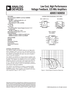 Analog Devices AD8058ARZ datasheet