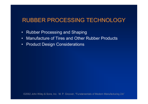 RUBBER PROCESSING TECHNOLOGY