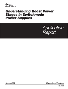 Understanding Boost Power Stages in