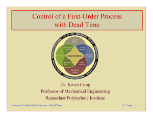 Control of a First-Order Process with Dead Time