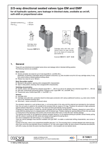 2/2-way directional seated valves type EM and EMP