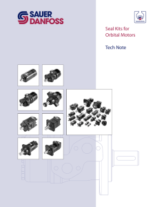 Seal Kits for Orbital Motors Tech Note