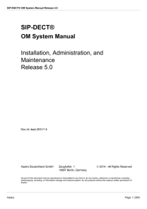 SIP-DECT® OM System Manual - ( Mitel )
