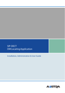 SIP - DECT OM Locating Application - ( Mitel )