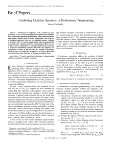 Combining Mutation Operators In Evolutionary Programming