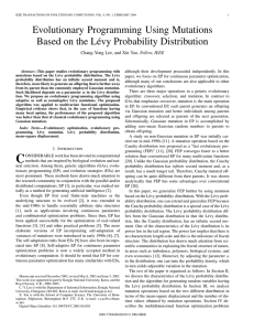 Evolutionary Programming Using Mutations Based on the Lévy