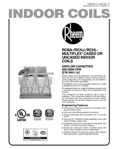 C11-206 Rev. 13 Rheem MultiFlex Coil Specification