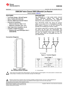 DS89C386 Twelve Channel CMOS Differential