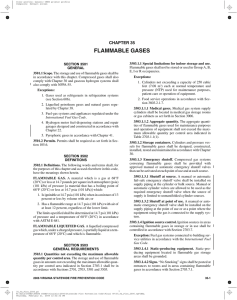 Flammable Gases - International Code Council
